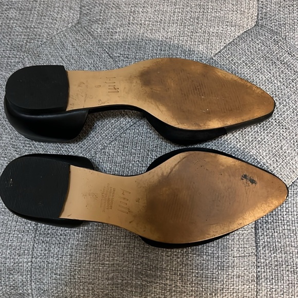 J.Jill black pointed suede and leather flats size 9. - Picture 6 of 7